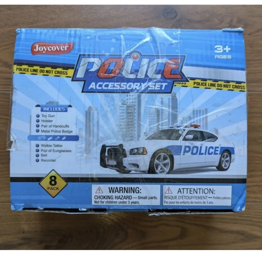 Joycover Police Accessory Eight Pieces 3+ OS Pretend Play or Costume